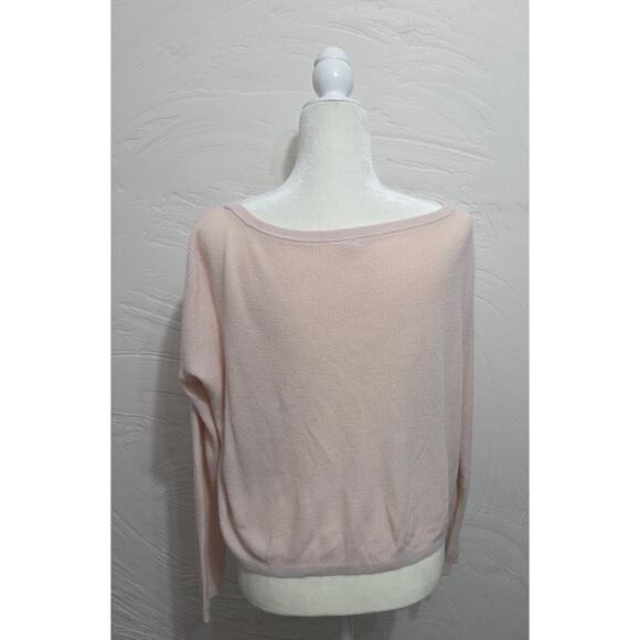 Garage Light Pink Long Sleeve Top Woman's Size Medium - Picture 5 of 8